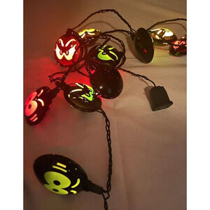 Halloween Light Strands Glowing Eyes And Faces Stackable Strands Novelty Lights